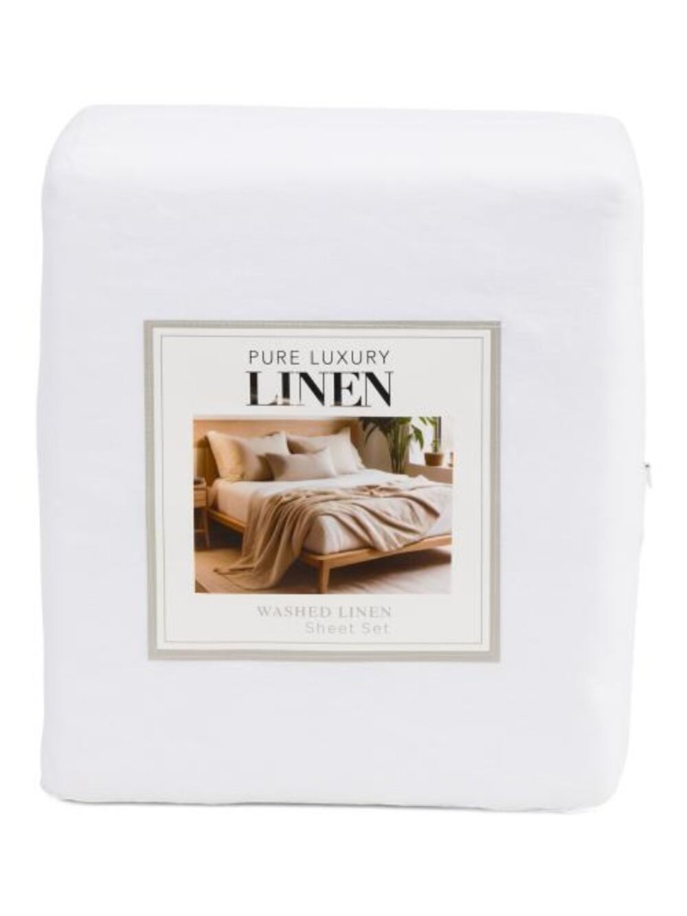 PURE LUXURY LINEN Linen Washed Sheet Set